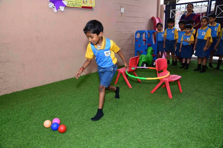Preschool students taking part in classroom activities