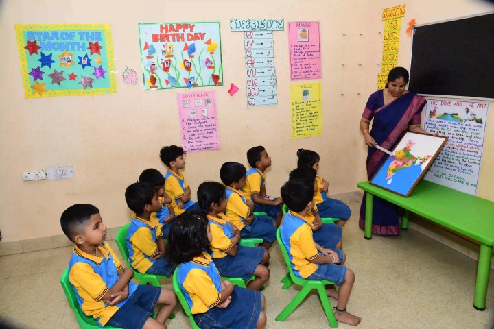 Colorful preschool classroom at Learning Stars Preschool